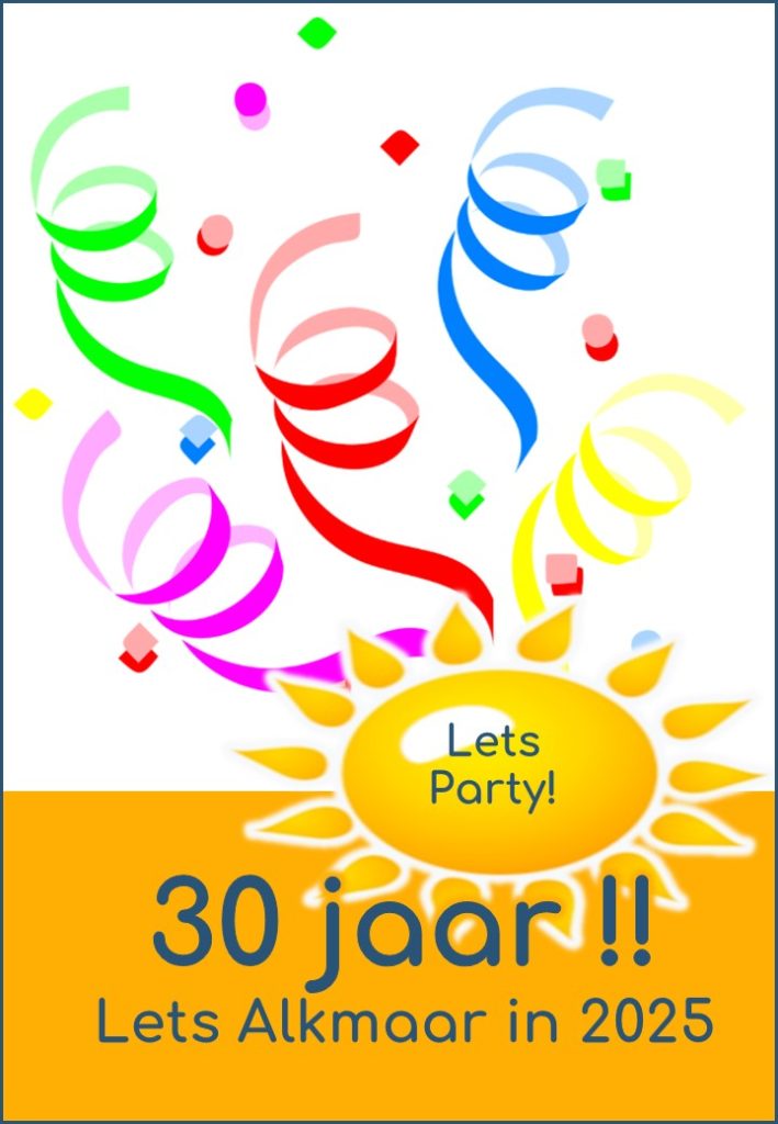 Aankondiging jubileum 30 jaar
